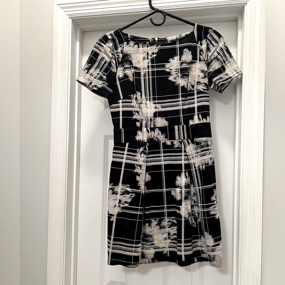 French Connection Black and White Dress